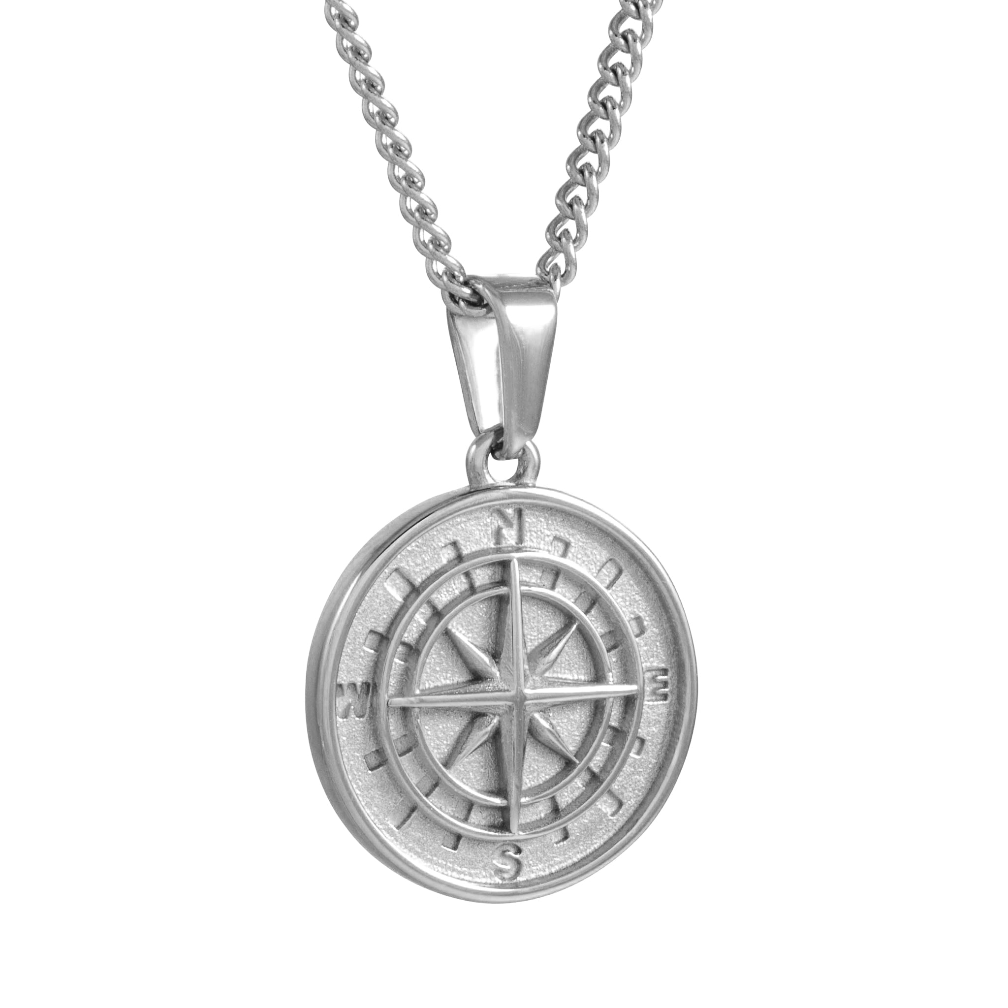 COMPASS PENDANT (SILVER)