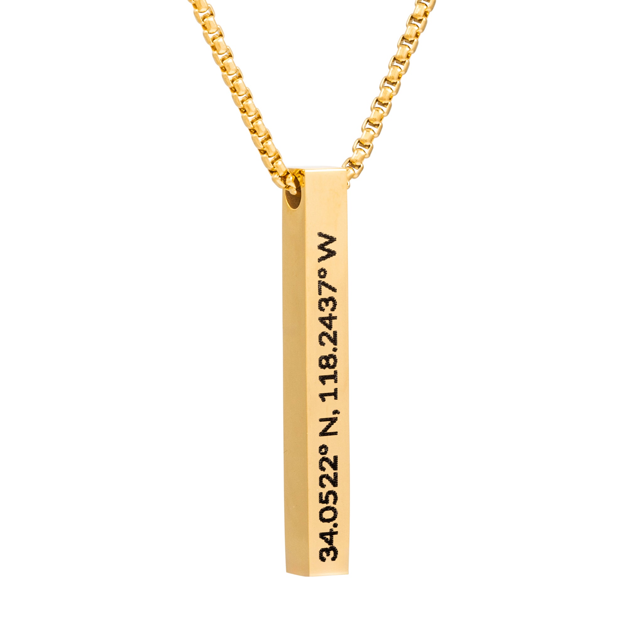 Rectangle pendant (Gold)